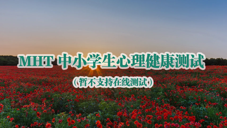 MHT中小学生心理健康测试